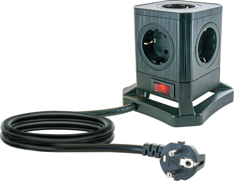 EAN 4004005039108 - Schwaiger STLB3520 base múltiple 5 salidas AC Interior Negro imagen 1