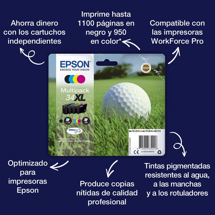 Epson Singlepack Black 34xl Durabrite Ultra Ink