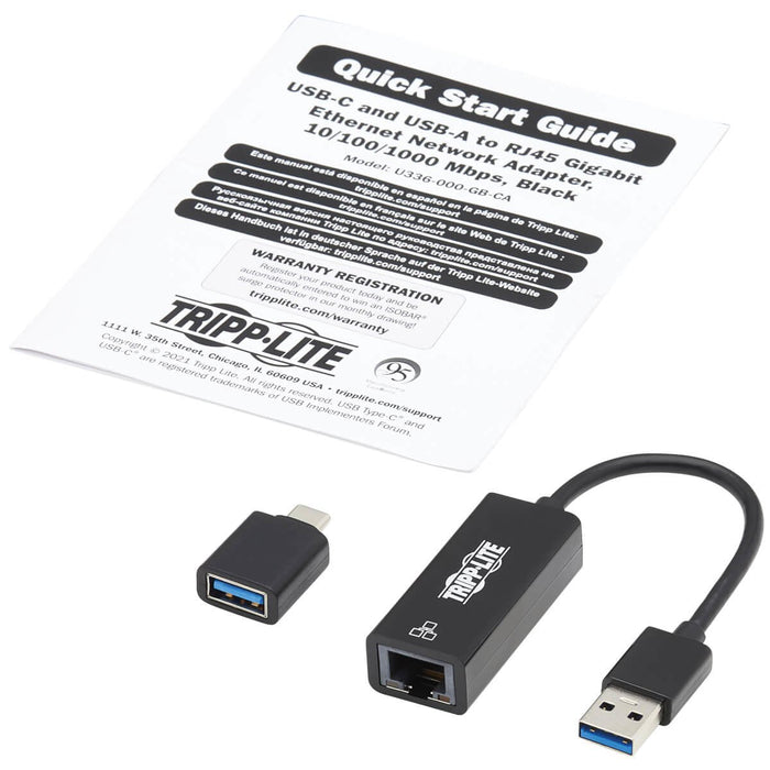 Eaton Tripp Lite Usb-C Usb-A To Rj45 Gi