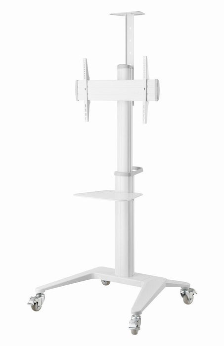 Gembird Aluminum Tv Floor Stand With Caster Wheels 37-70" White