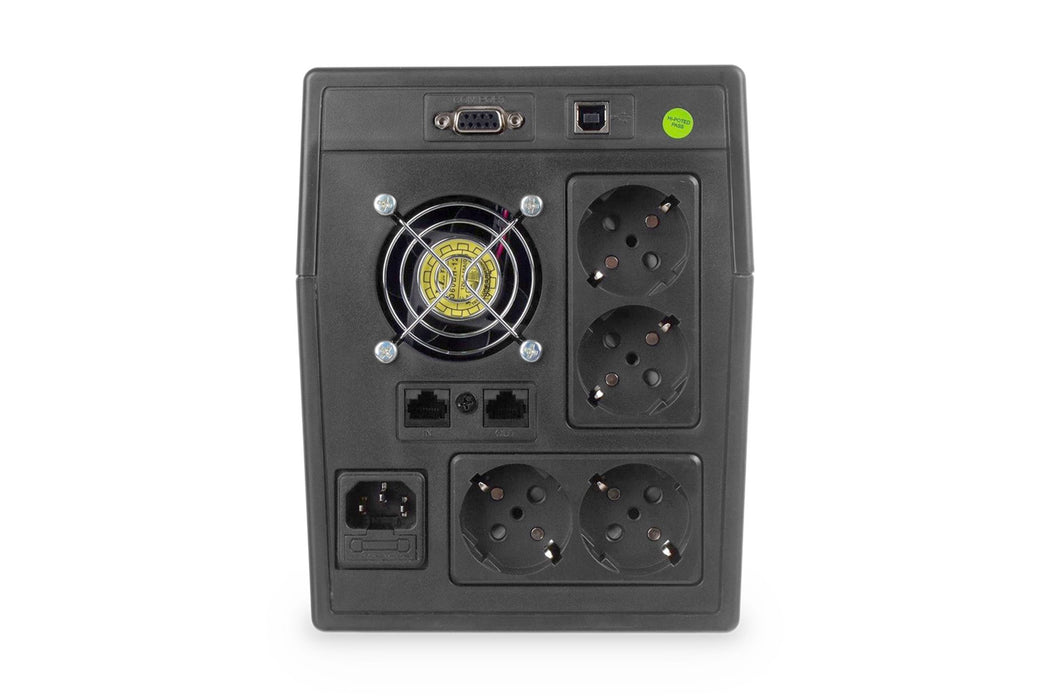 EAN 4016032441380 - Digitus DN-170076 sistema de alimentación ininterrumpida (UPS) Línea interactiva 1,5 kVA 4 salidas AC imagen 4