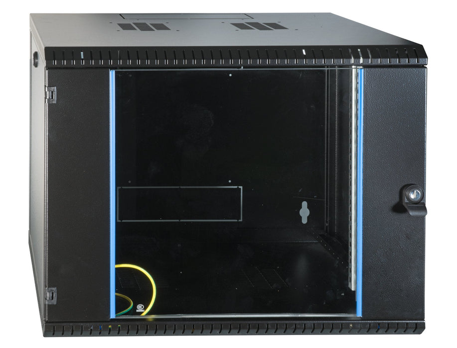 Armario Rack Efb 19" De Pared 9u, Fija, 1 Pieza, Ral9005, Profundidad 450 Mm
