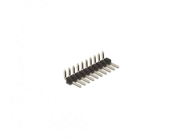 Delock Cabezal De 10 Pines, Paso De 2,54 Mm, 1 Fila, En Ángulo, 5 Piezas