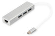 EAN 4016032430100 - Digitus DA-70255 base para portátil y replicador de puertos USB 3.2 Gen 1 (3.1 Gen 1) Type-C Gris, Blanco imagen 1