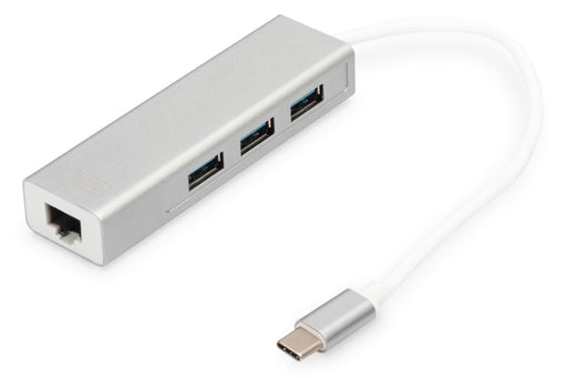 EAN 4016032430100 - Digitus DA-70255 base para portátil y replicador de puertos USB 3.2 Gen 1 (3.1 Gen 1) Type-C Gris, Blanco imagen 1