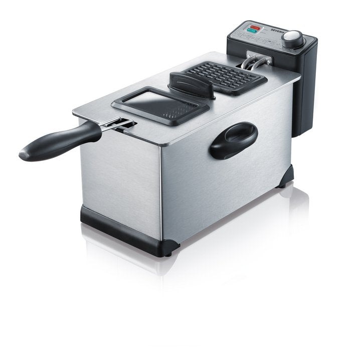 EAN 4008146009662 - Severin FR 2431 freidora Sencillo 3 L Independiente 2000 W Acero inoxidable imagen 1
