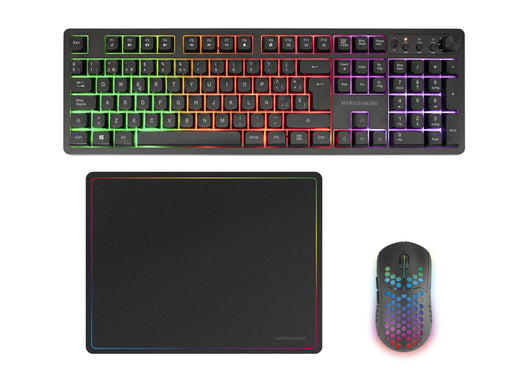 EAN 8435693111115 - Mars Gaming MCPWXES teclado Ratón incluido Juego RF inalámbrica + USB QWERTY Español Negro imagen 1