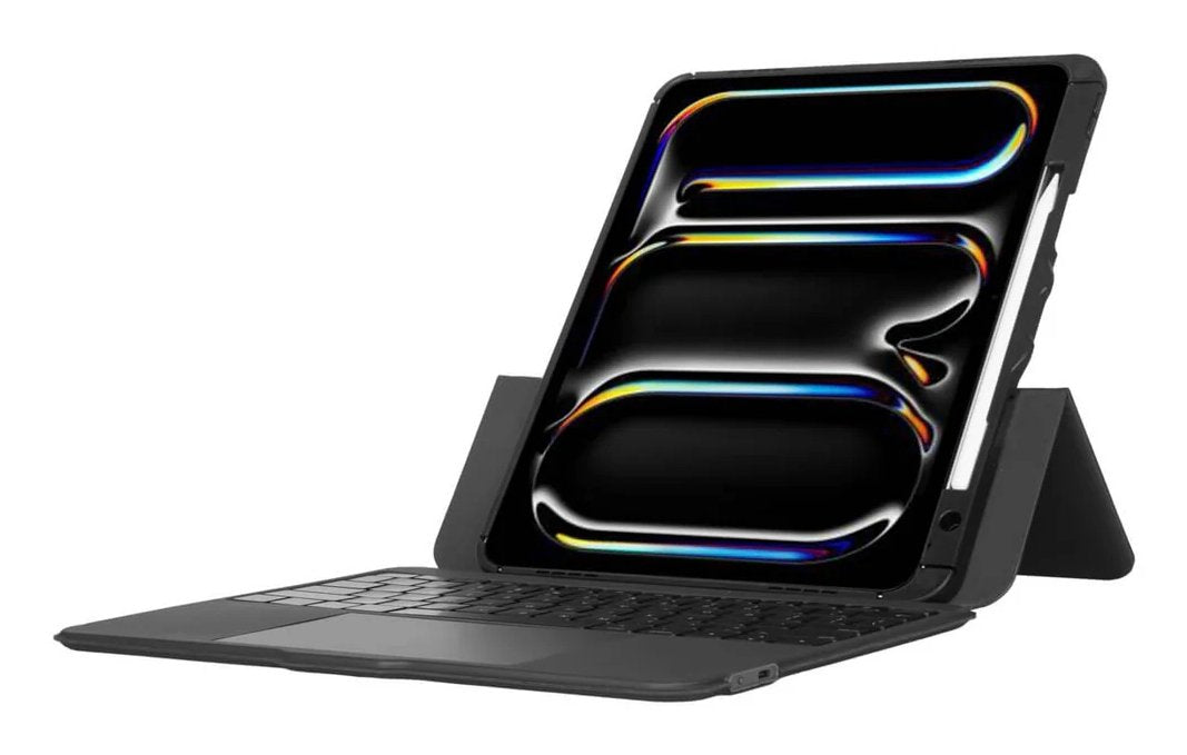 Targus Versavu Caja De Teclado Y Folio (Caja Del Teclado) Con Panel Táctil Retroiluminación Inalámbrico Bluetooth 5.0 Qwerty Reino Unido Negro Para Apple 13-Inch Ipad Pro (M4)