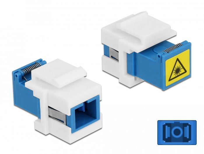 Keystone Modul Sc Simplex Buchse Zu Sc Simplex Buchse Mit Laserschutzklappe Innen
