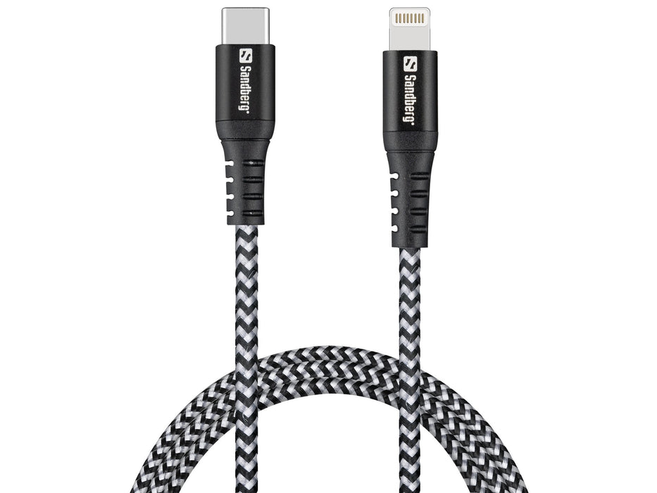 EAN 5705730441554 - Sandberg 441-55 cable de conector Lightning Negro, Blanco imagen 1