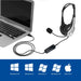 EAN 8054392610486 - Ewent EW3565 auricular y casco Auriculares Alámbrico Diadema Llamadas/Música USB tipo A Negro, Blanco imagen 3