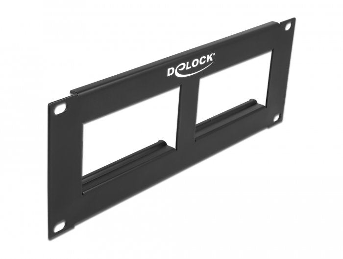 Delock Easy 45 10" Panel De Patchpanel 2 X 90,5 X 45,2 Mm, 2 U, Negro
