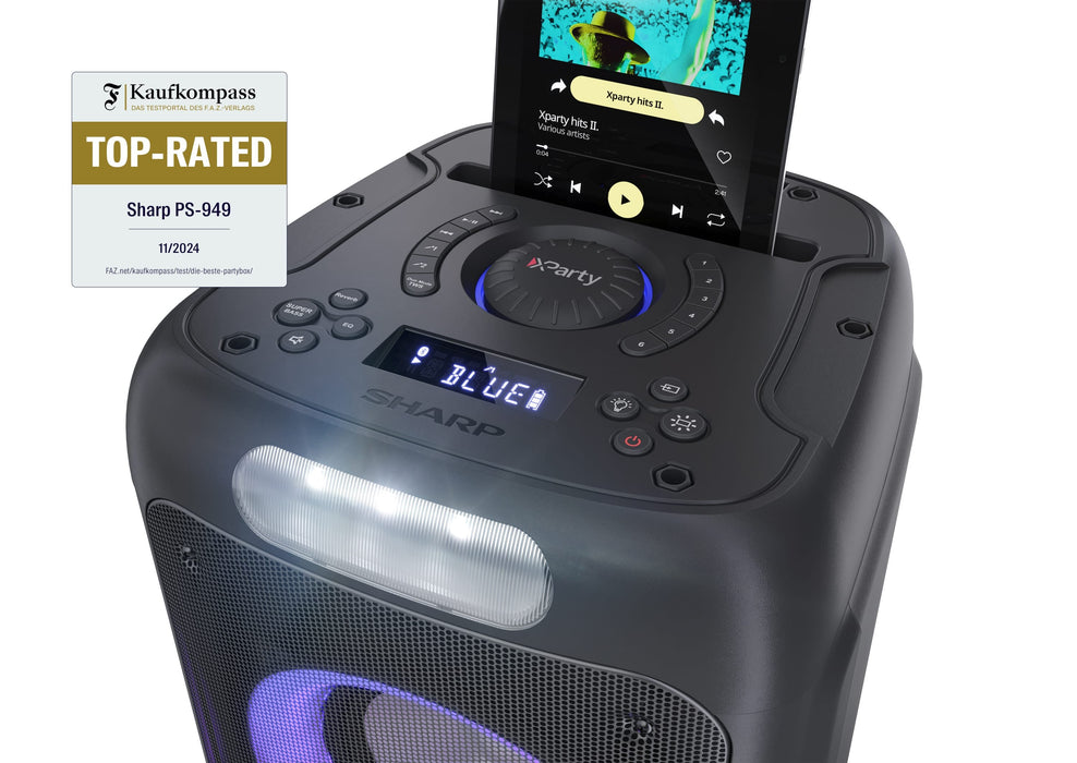 EAN 4974019204482 - Sharp PS-949 altavoz portátil o de fiesta Altavoz para fiestas Negro imagen 6