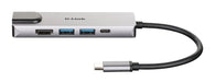 EAN 0790069447884 - D-Link DUB-M520 base para portátil y replicador de puertos Alámbrico Thunderbolt 3 Aluminio imagen 2