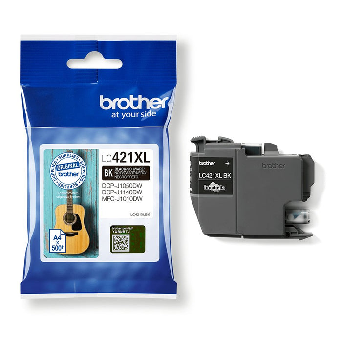 EAN 4977766810401 - Brother LC-421XLBK cartucho de tinta 1 pieza(s) Original Alto rendimiento (XL) Negro imagen 4