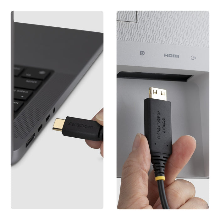 4.5m Usb-C To Hdmi Cable Gripping Hdmi