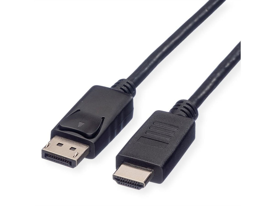 Roline Rm Displayport Cable Dp - Hdtv, St St, Schwarz, 3 M