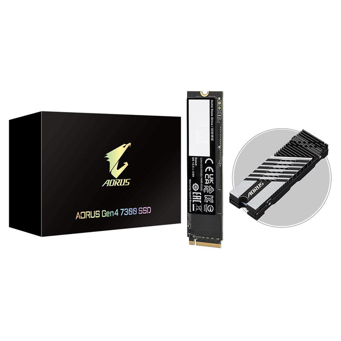 EAN 4719331851651 - GIGABYTE AORUS Gen4 7300 SSD 2TB M.2 PCI Express 4.0 NVMe 3D TLC NAND imagen 1