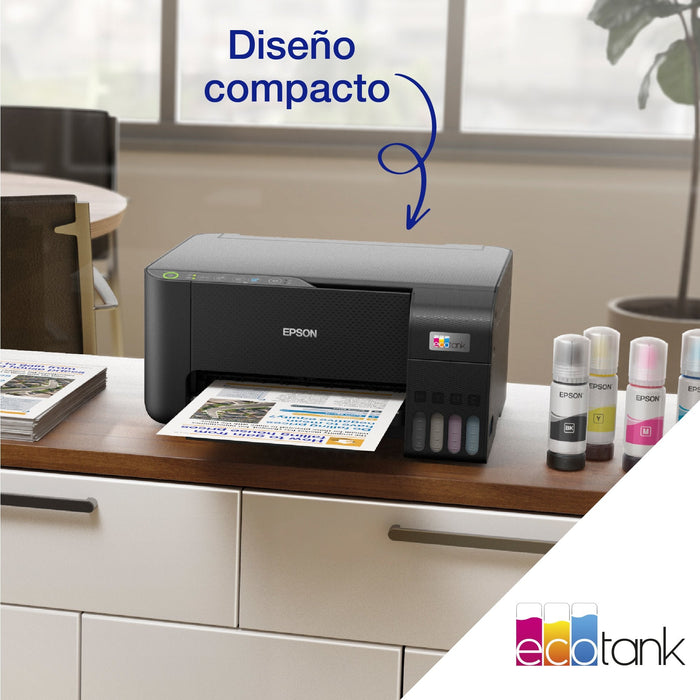Impresora Multifunción Tinta Epson Ecotank Et 2865 Serie 2860 Color Tinta Recargable Negro