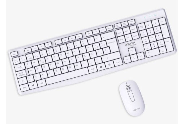 EAN 8435099535294 - Approx APPMX420W teclado Ratón incluido Hogar / Oficina RF inalámbrico QWERTY Español Blanco imagen 2