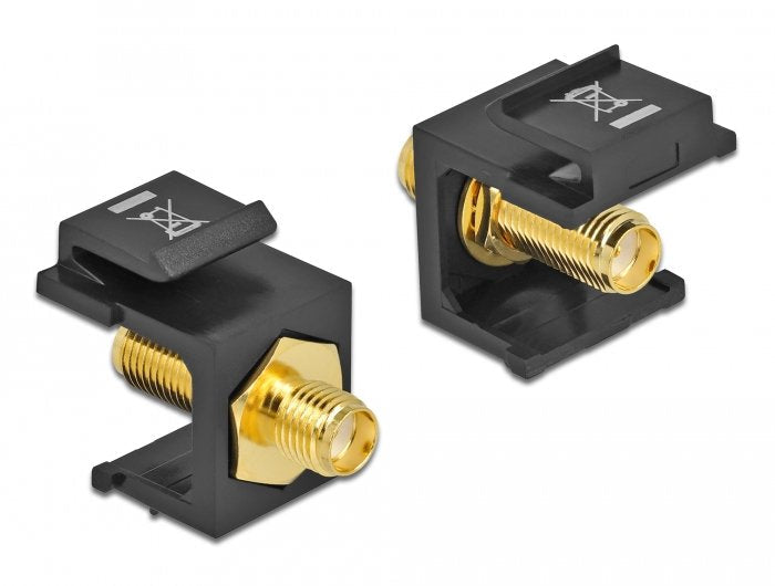 Keystone Modul Sma Buchse > Sma Buchse Schwarz
