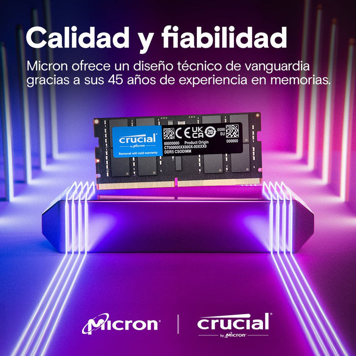 EAN 649528944238 - Crucial CT24G64C52CS5 módulo de memoria 24 GB 1 x 24 GB DDR5 6400 MT/s 262-pin SO-DIMM imagen 5