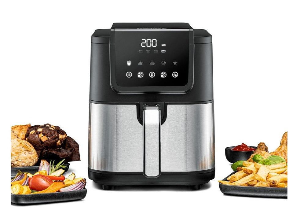 EAN 4001797813015 - Rommelsbacher FRH 1500 freidora Sencillo 5 L Independiente 1500 W Freidora de aire caliente Negro, Acero  imagen 1