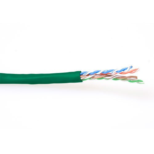 Bobina Cat 6 U/Utp  100m Flexible Verde, Awg24 Cu Pvc   Act