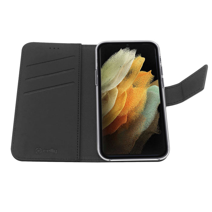 EAN 8021735194132 - Celly Wally funda para teléfono móvil 17,3 cm (6.8") Funda cartera Negro imagen 2