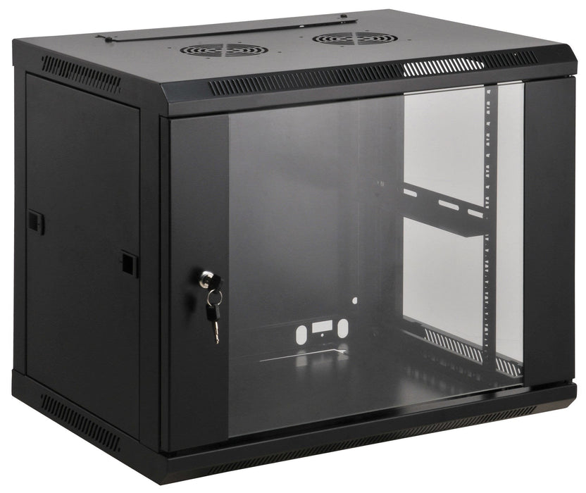 Intellinet Network Cabinet, Wall Mount (Standard), 12u, Usable Depth 350mm/Width 540mm, Negro, Assembled, Max 60kg, Metal & Glass Door, Back Panel, Removeable Sides,Suitable Also For Use On Desk Or Floor,19",Parts For Wall Install (Eg