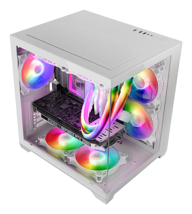 EAN 8435693109594 - Mars Gaming MC-VIEW2W Mini Tower Blanco imagen 3