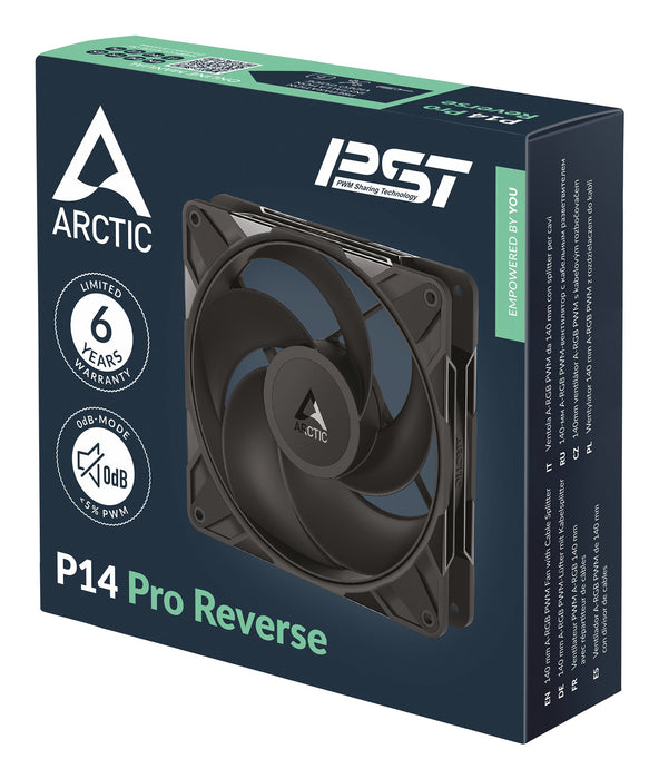 EAN 4895265000744 - ARCTIC Freezer P14 Pro Reverse Carcasa del ordenador Ventilador 14 cm Negro 1 pieza(s) imagen 5