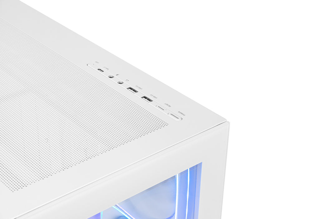 Caja Pc Gaming Semitorre Nox Hummer Blade Blanca