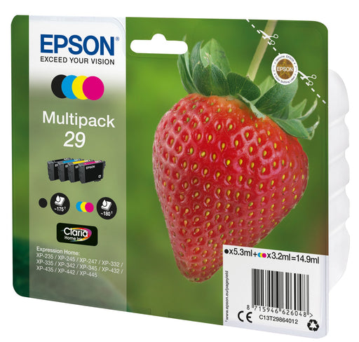 EAN 8715946626055 - Epson Strawberry C13T29864022 cartucho de tinta 1 pieza(s) Original Negro, Cian, Magenta, Amarillo imagen 1