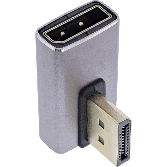 Inline® Displayport 1.4 Adapter, Macho / Female, 90° Vertical Left, 8k Uhd