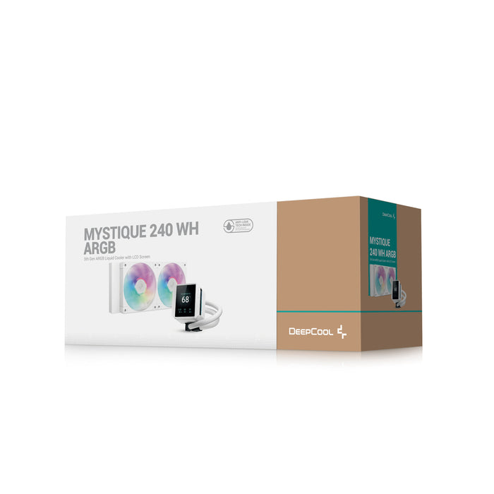 EAN 6933412729068 - DeepCool Mystique 240 WH ARGB Procesador Sistema de refrigeración líquida todo en uno 12 cm Blanco 1 piez imagen 6