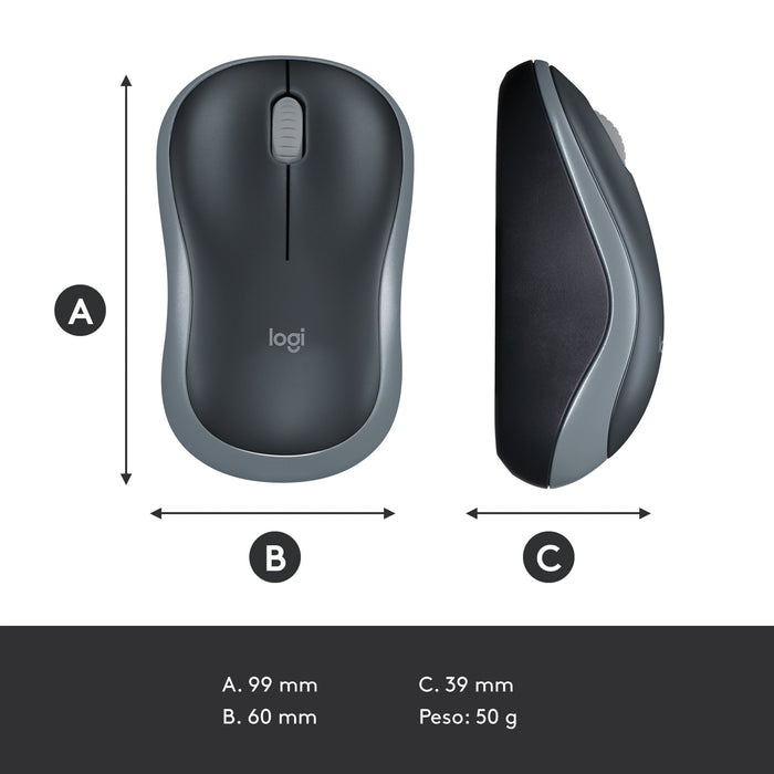 EAN 5099206027282 - Logitech 910-002238 ratón Oficina Ambidextro RF inalámbrico Óptico 1000 DPI imagen 14