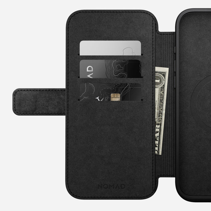 Nomad Modern Leather Folio Iphone 16 Pro Max Black