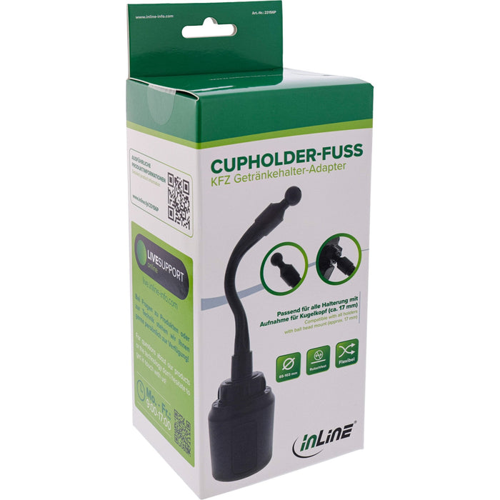Inline® Cup Holder Base, Cup Holder Adaptador For Car Holder, Universal