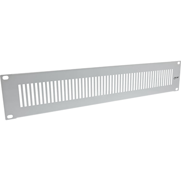 Panel Ciego Inline De 19" Perforado, 1u, Gris Ral 7035