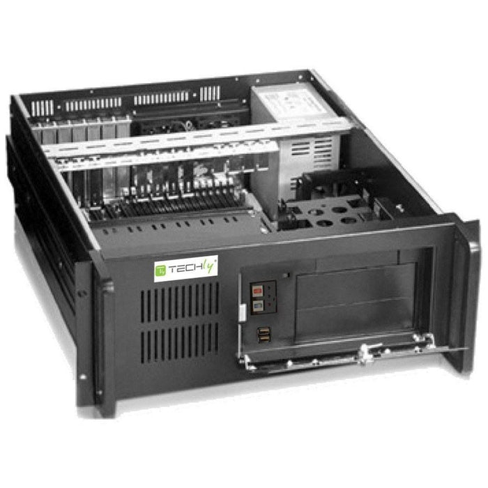 EAN 8057685305519 - Techly I-CASE MP-P4HX-BLK2 carcasa de ordenador Estante Negro imagen 2