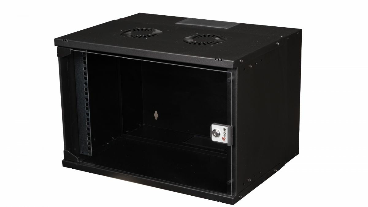Equip 19" Wandgehäuse Glastür Eco 540x400mm 7u Schwarz