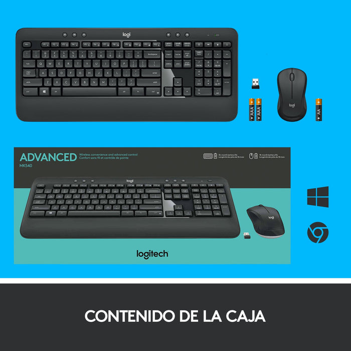 EAN 5099206077423 - Logitech 920-008680 teclado Ratón incluido Universal RF inalámbrico QWERTY Español Negro imagen 15