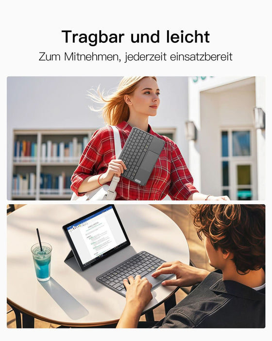 EAN 6976521111799 - Inateck KB01105_GRAY teclado para móvil QWERTZ Bluetooth Gris imagen 7