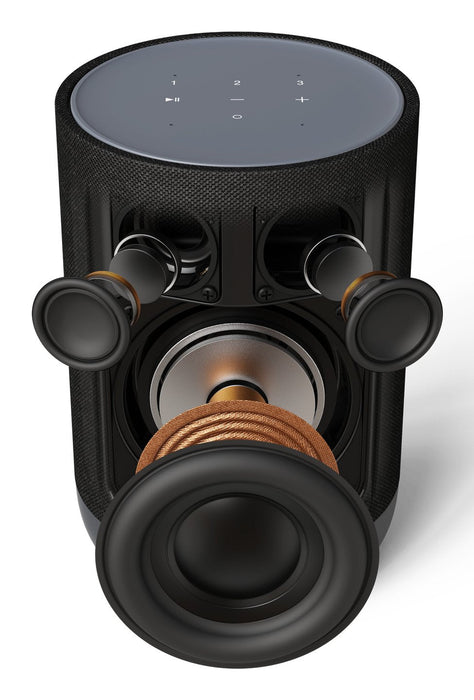 Denon Home 200 Silver Altavoz Inteligente Inalámbrico Con Tecnología Heos Y Sonido Dolby Atmos.