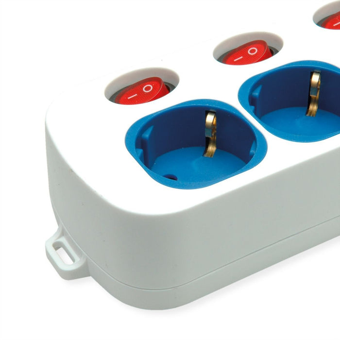 Roline 3-Fach Steckdosenleiste Mit Schalter, Usb-Charger A+C, 1,5 M