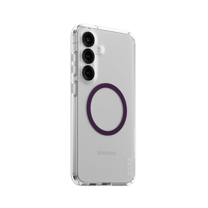 EAN 5715685016974 - PanzerGlass CARE™ by ® Urban Combat Case Transparent w. Plum Purple Qi Compatible Samsung Galaxy S25+ fun imagen 1