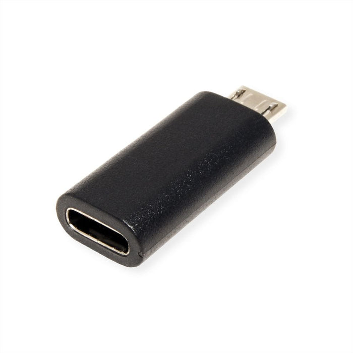 EAN 7630049611306 - VALUE 12.99.3192 cambiador de género para cable Micro-USB B USB-C Negro imagen 3