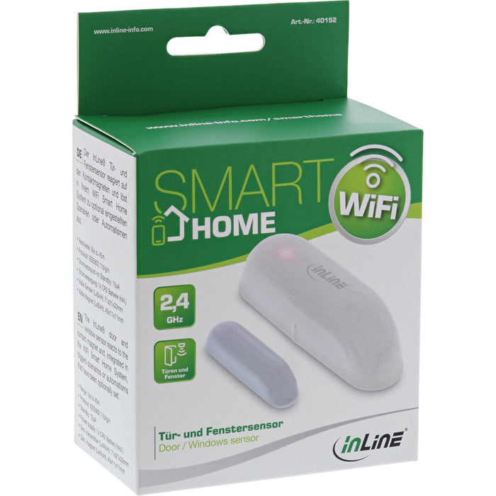 Inline 40152 Sensor De Puerta Ventana Inalámbrico Puerta/Ventana Blanco