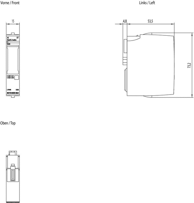 Siemens 6es7134-6hd01-0ba1 6es71346hd010ba1 Simatic Et 200sp